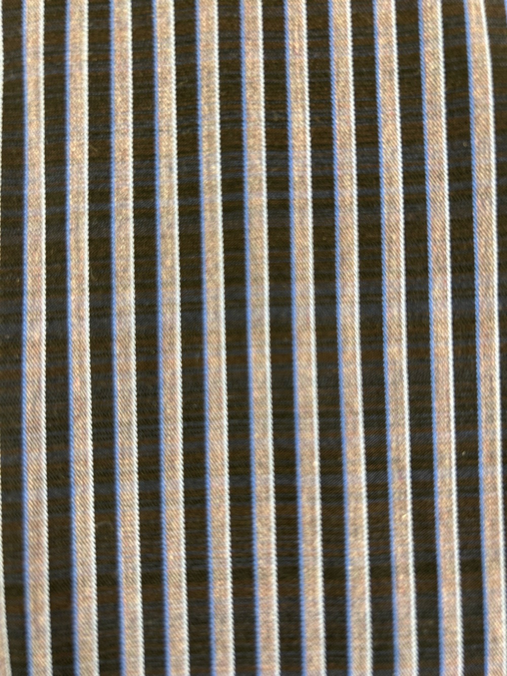 ROBERT GRAHAM Striped Button Down Geometric Flip Cuff Black Blue Gray Classic L - Picture 7 of 15